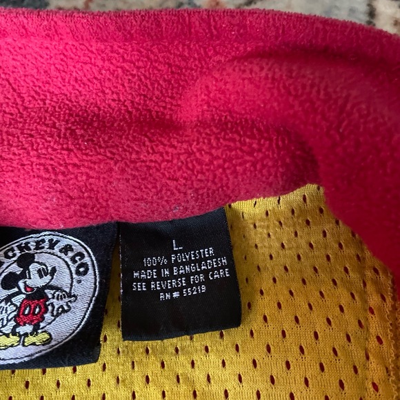 Vintage Mickey And Co Mickey Mouse Embroidery‎ Quarterzip Pullover Size Large - Picture 7 of 8